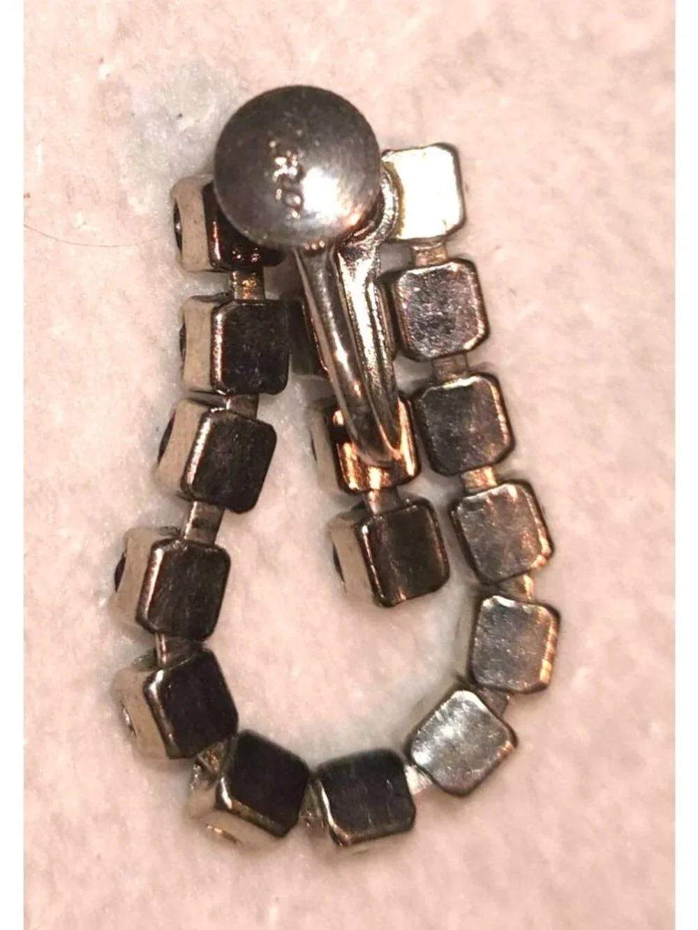 Coro Vintage Rhinestone Clip-On Dangle Earrings
